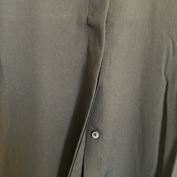 NWT MANGO long sleeve black button up shirt - Picture 2 of 5